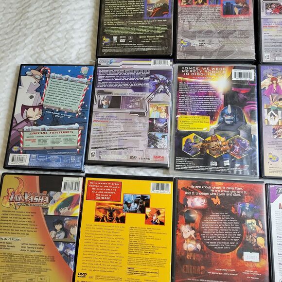 Anime DVDs Animated Stories Lot Gundam Inuyasha Iria Transformers Beast Wars TV - Picture 14 of 16